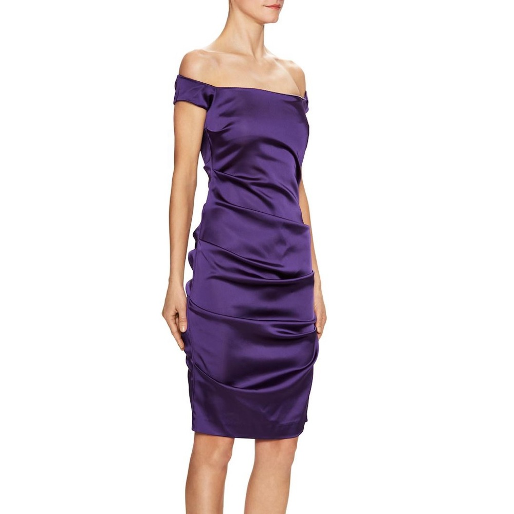 NWT Nicole Miller Purple Dress Size 6